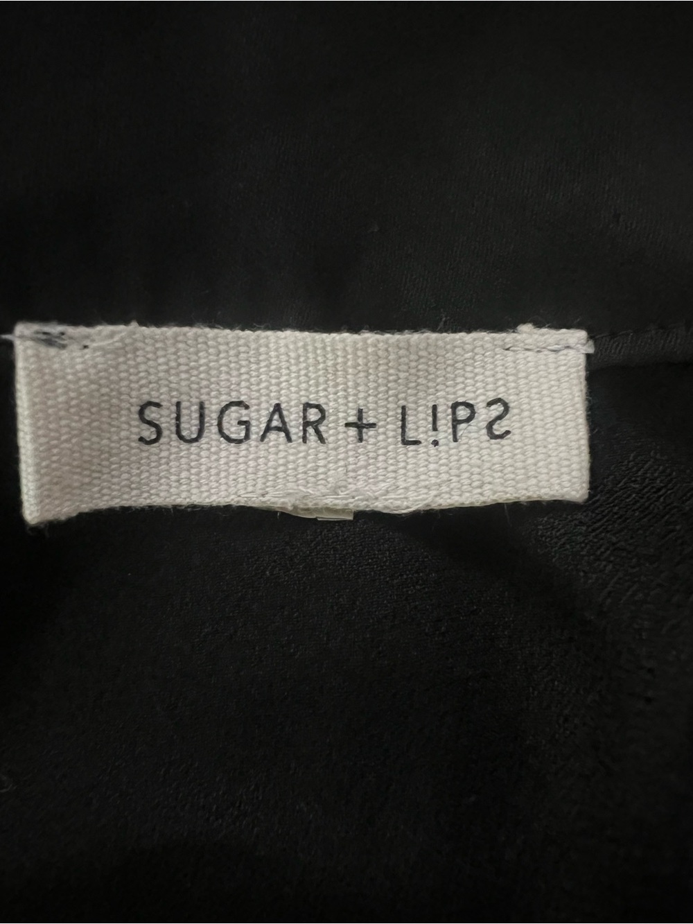 Sugar + lips black mock neck zip up lightweight jacket size XS edgy mobwife - Picture 4 of 9